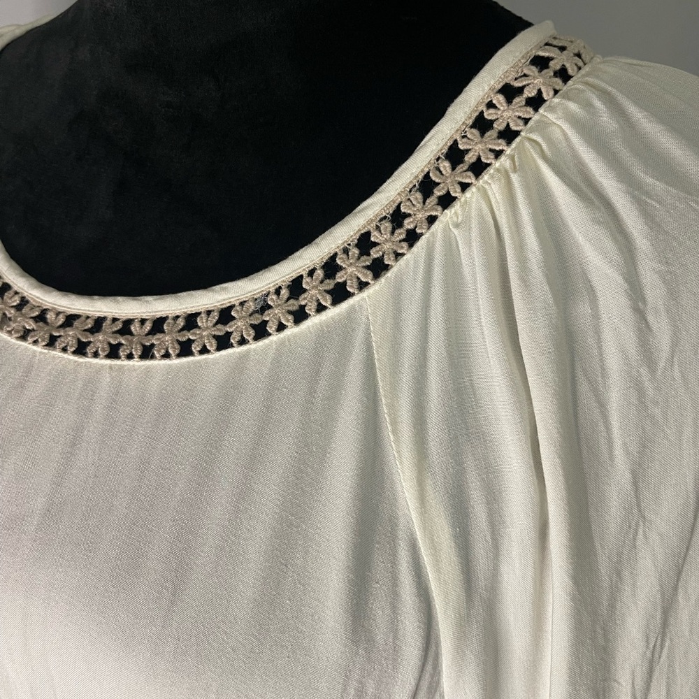 Melissa Paige Women’s Boho Peasant Tunic Top Blouse Bell Sleeves Sz XL NWOT - Picture 7 of 11
